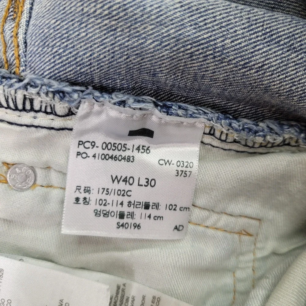 Lot of 2 Levis 505‎ Regular Fit Jeans Mens 40x30 Blue Denim Workwear Cowboy